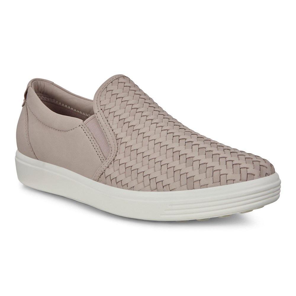 Slip On Mujer - ECCO Soft 7 - Grises - MAU847301